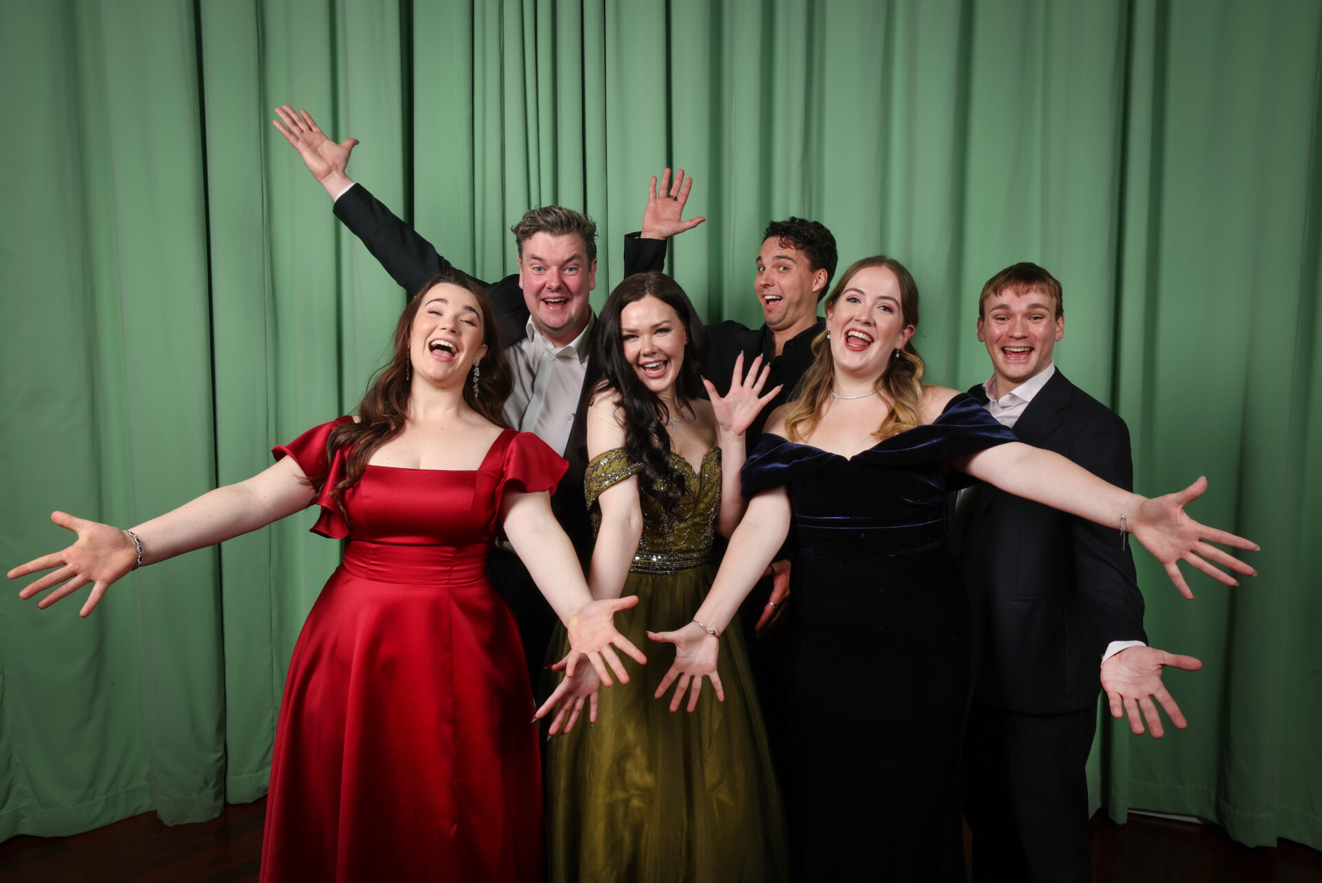 2025 Herald Sun Aria semi-finals Ballarat. Semi Finalists Breanna Stuart, James Young, Livia Brash, Jake Bigwood, Molly Ryan and Bailey Montgomerie.                                                              
Picture: David Caird
