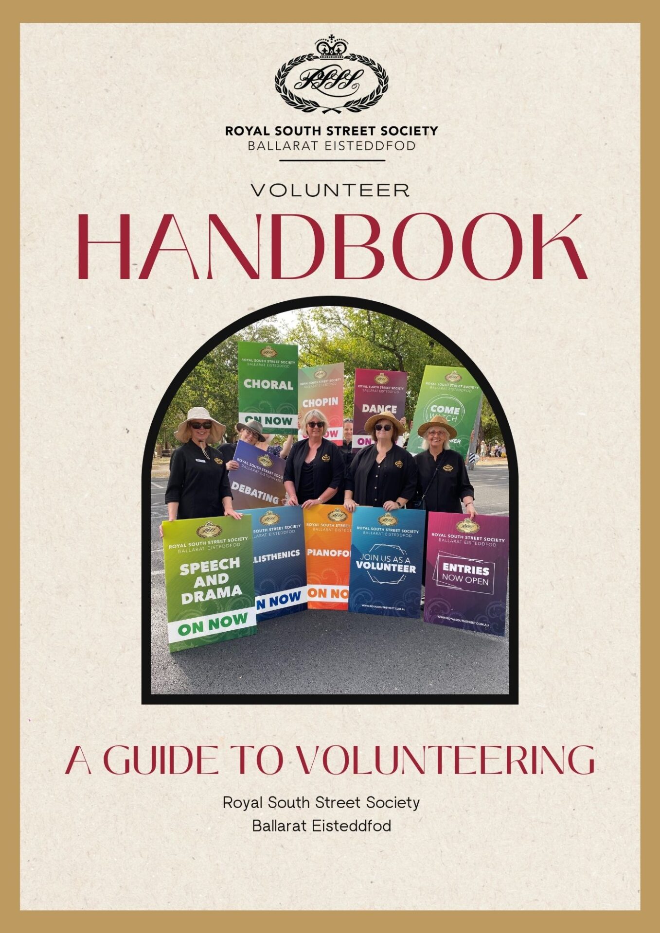 Volunteer Handbook Front Cover